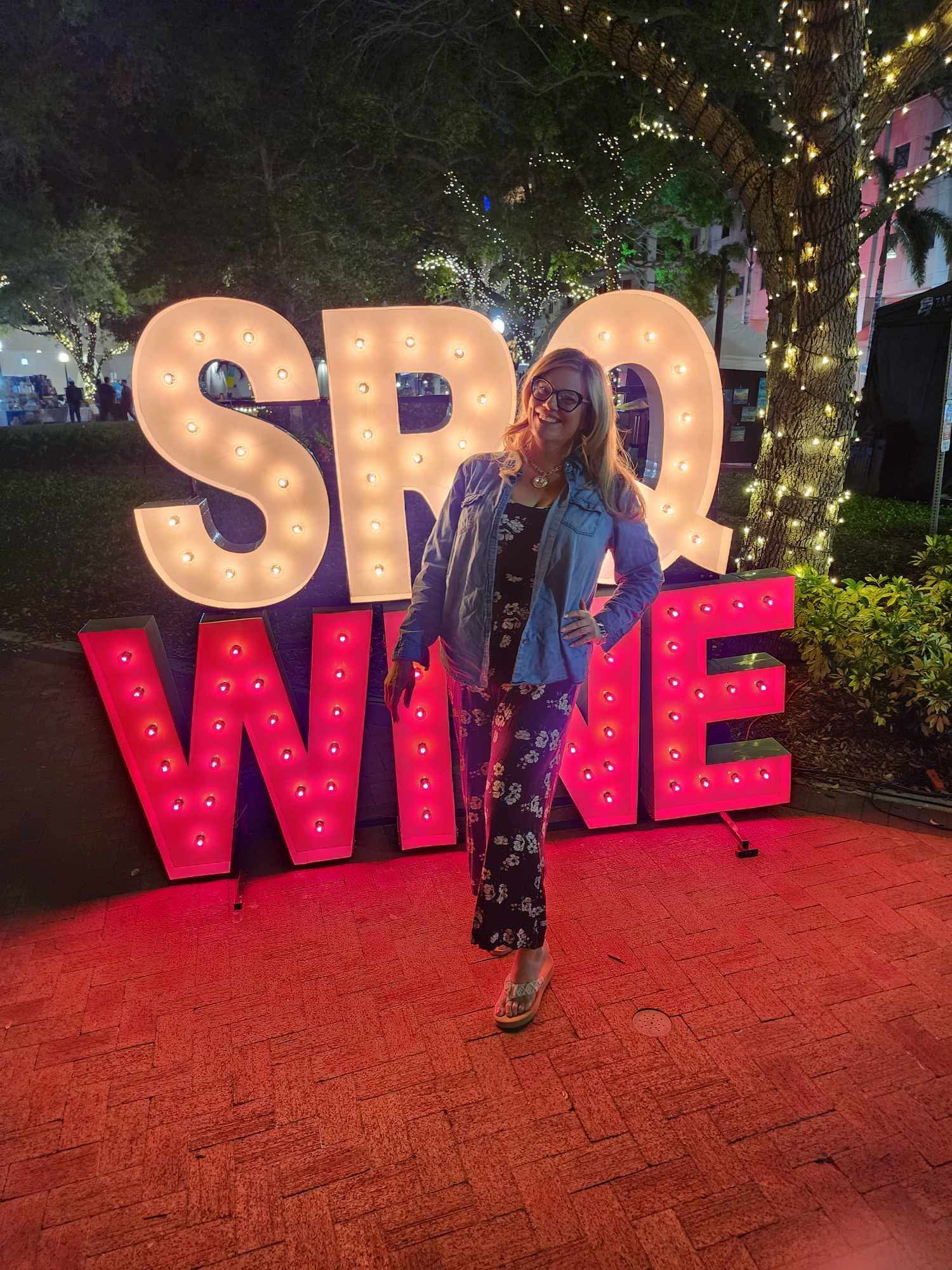 Mary Beth Cooper at an SRQ Wine event in Sarasota